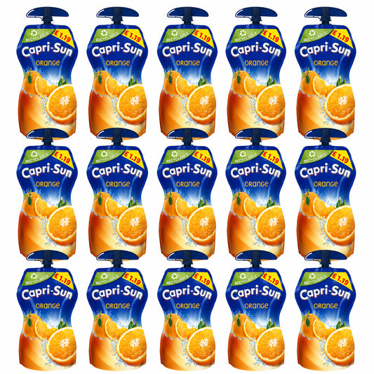Capri-Sun Orange 330ml PMP Kids' Juice Drink (Pack of 15)