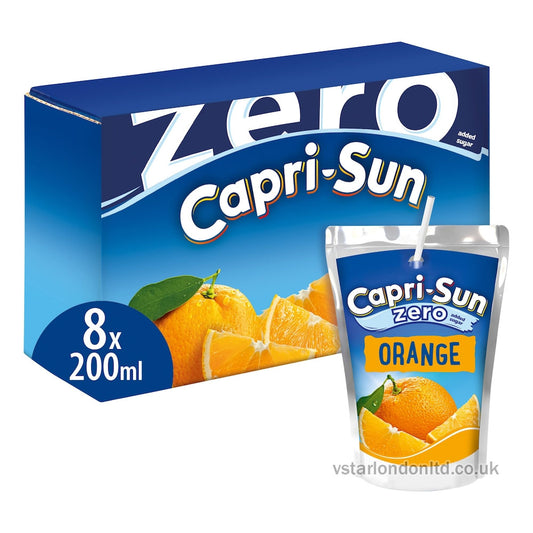 Capri-Sun Zero Juice Pack – Various Flavours(8 x 200ml Each)