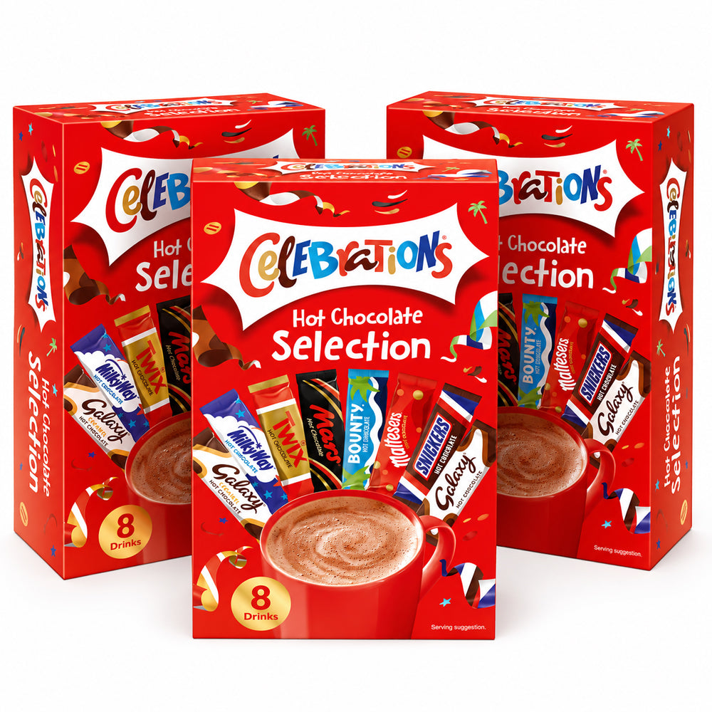 Celebrations Hot Chocolate Selection Sticks 8 Pack (Box of 3)