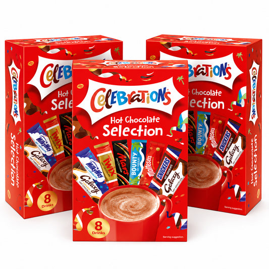 Celebrations Hot Chocolate Selection Sticks 8 Pack (Box of 3)