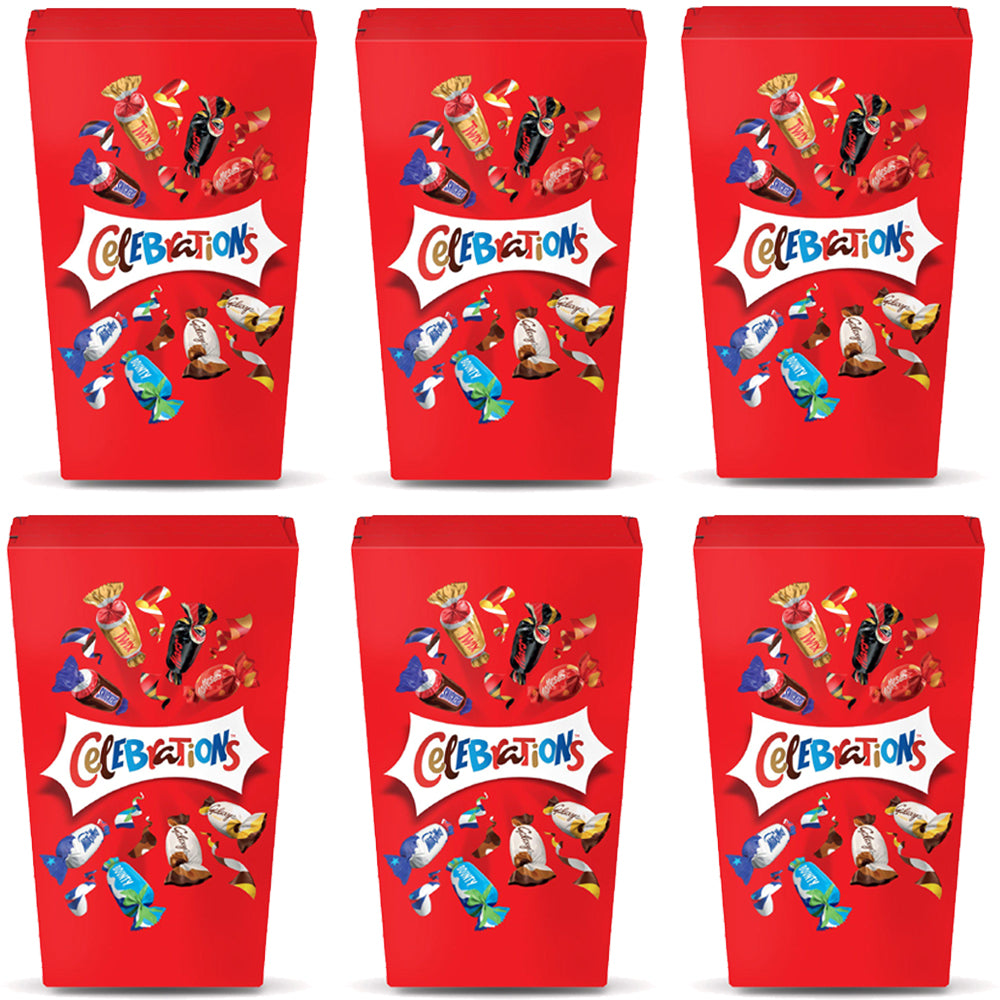 Celebrations Milk Chocolate Mini Box of Chocolates & Biscuit Bars, 6 x 69g
