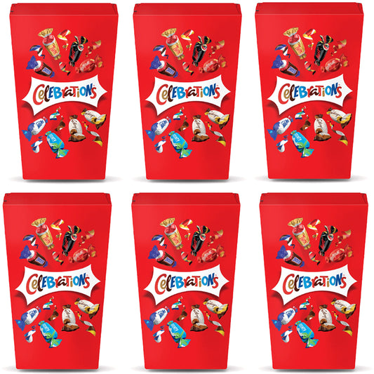Celebrations Milk Chocolate Mini Box of Chocolates & Biscuit Bars, 6 x 69g