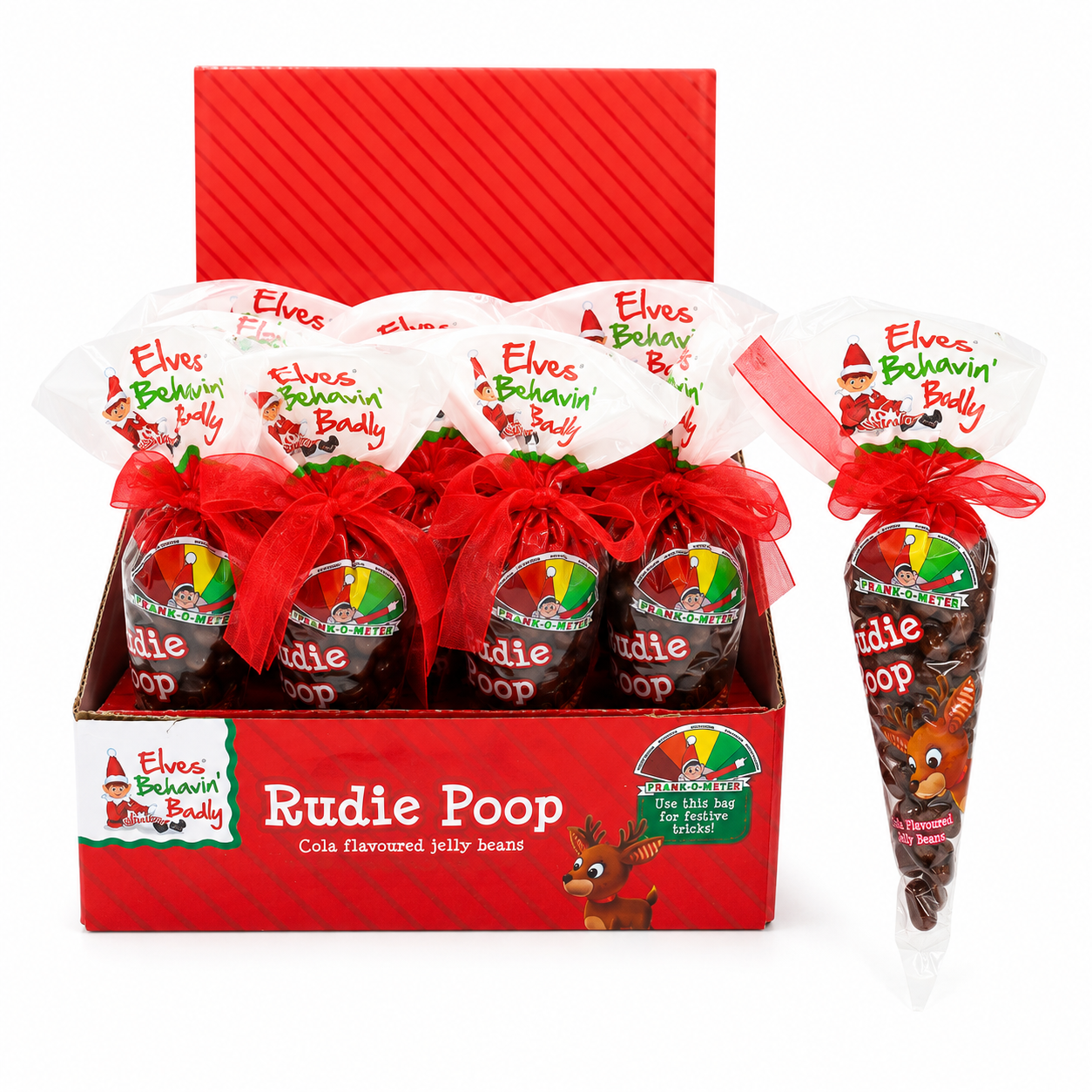Elves Behavin' Badly Rudie Poop Jelly Beans Cone 96g (Box of 24)
