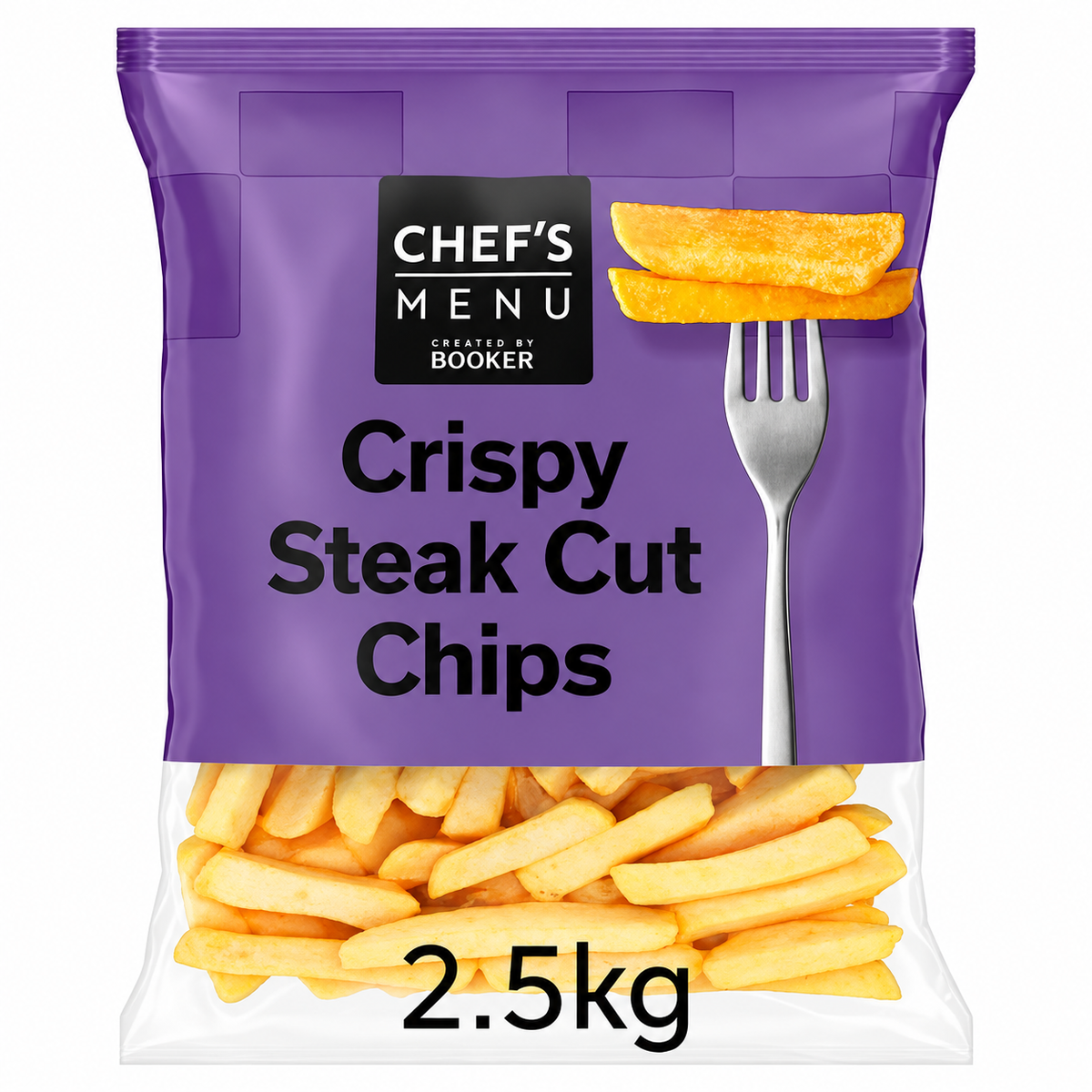 Chef's Menu Crispy Steak Cut Chips 2.5kg (Case of 4)