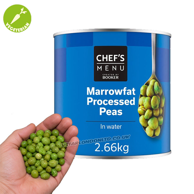 Chef's Menu Marrowfat Processed Peas 2.66kg Catering Cans – 3 & 6 Cans