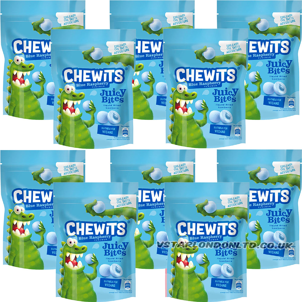 Chewits Blue Raspberry Juicy Bites 10 x 115g