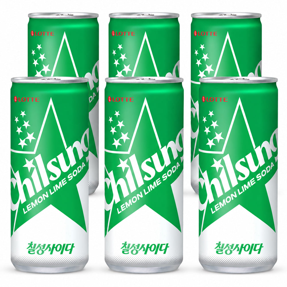 Chilsung Lemon Lime Soda 250ml (6 & 12 Cans)