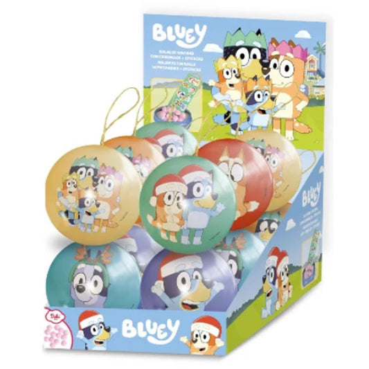Bluey Christmas Tree Baubles with Jelly Beans 5g X 12 Pack Holiday Treats