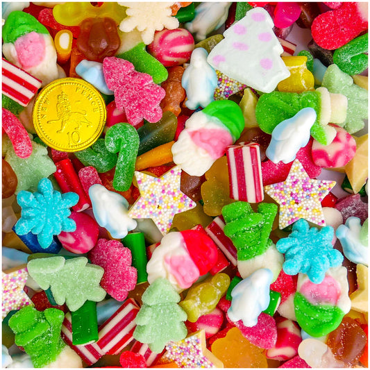 Christmas Random Mixed Sweets – Assorted Festive Candy Mix Bag 1kg–3kg