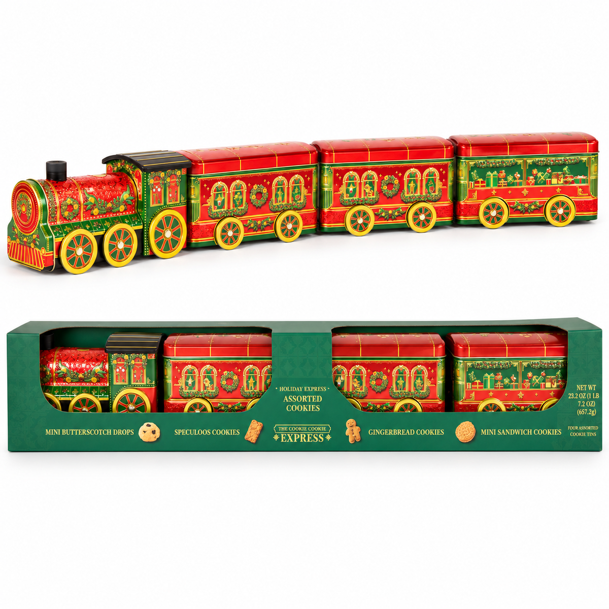 Winter Wonderland Express Train Assorted Biscuit Selection Tin 768g
