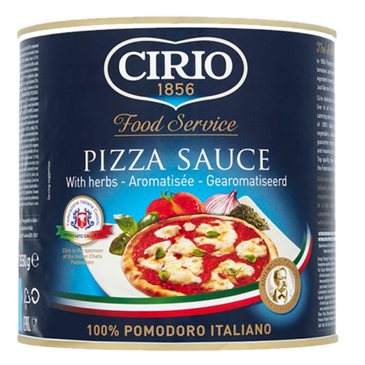 Cirio Food Service Pizza Sauce with Herbs 2550g – (3 & 6 Tins)