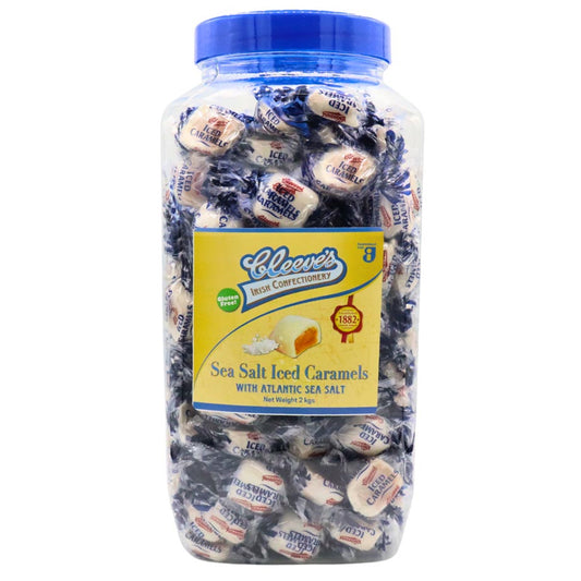 Cleeve's Sea Salt Iced Caramels Jar 2kg