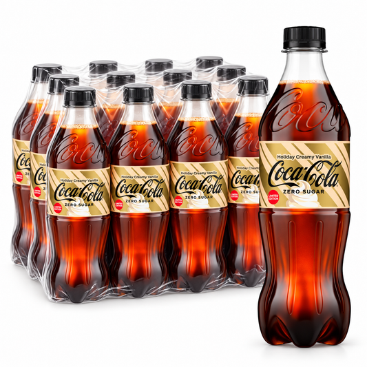 Coca-Cola Zero Sugar Holiday Creamy Vanilla PM 500ml (Case of 12)