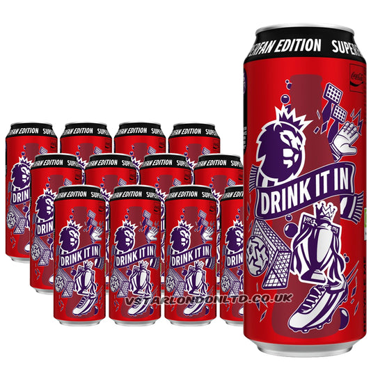 Coca-Cola Zero Sugar Super Can Premier League Edition 500ml (Case of 24)