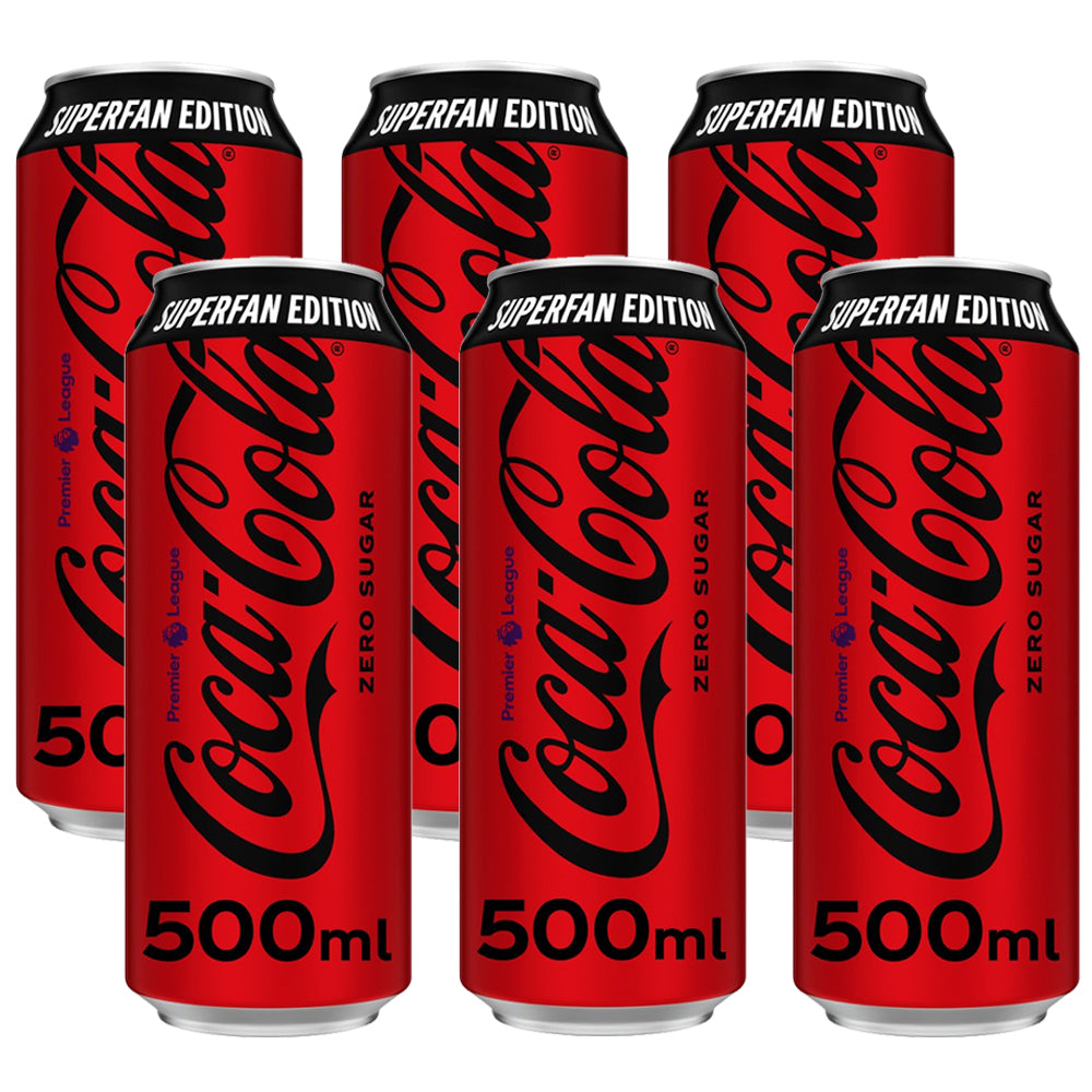 Coca-Cola Zero Sugar Superfan Can 500ml (Case of 12)