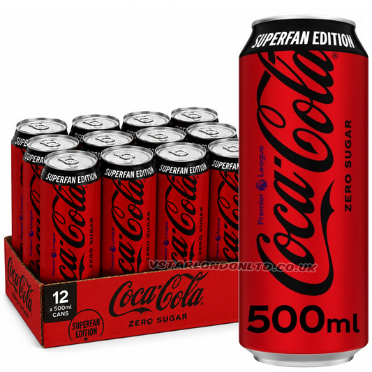 Coca-Cola Zero Sugar Superfan Can 500ml (Case of 12)