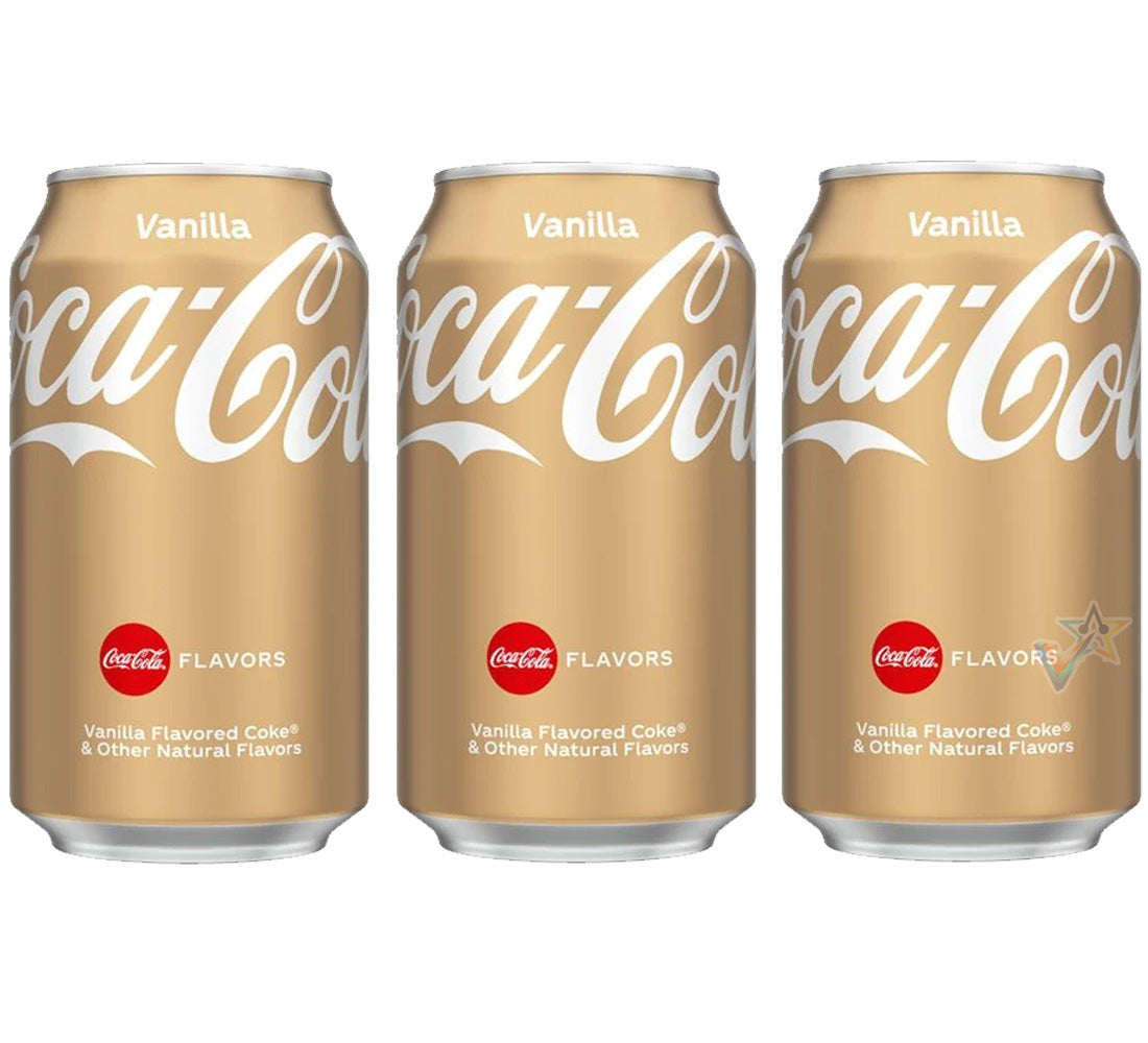 Coca Cola Vanilla Flavoured Soft Drink 3 x 355ml