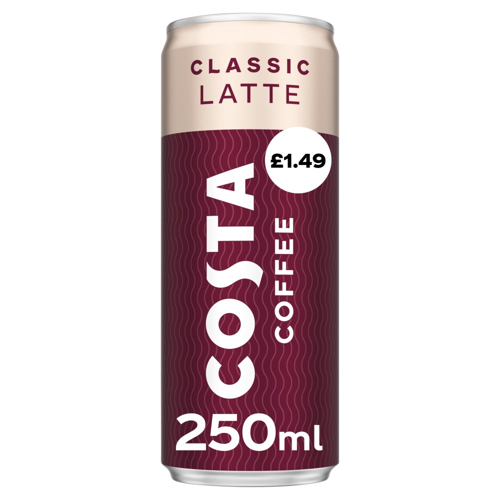 Costa Coffee Classic Latte Iced Coffee 12 x 250ml PMP