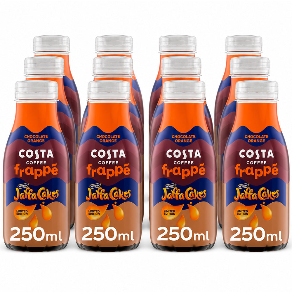 Costa Coffee Frappe Jaffa Cakes Chocolate Orange Iced Coffee 250ml (Case of 12)