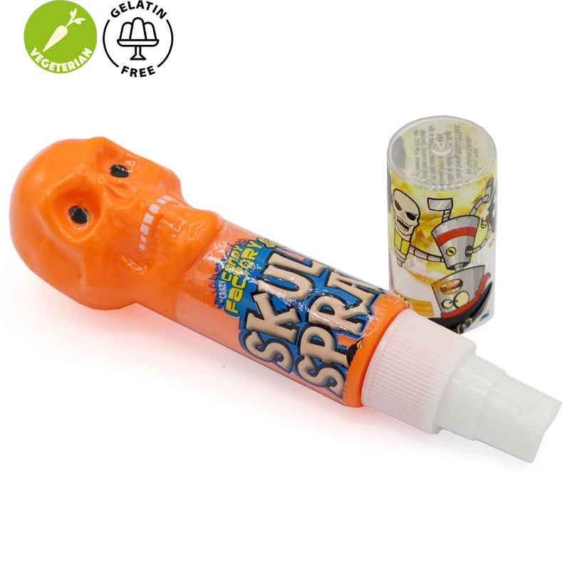Crazy Candy Factory Sour Skull Sprays 50ml x 12 – Halloween Sour Candy