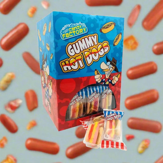 Crazy Candy Factory Gummy Mini Hot Dogs (100x10g)