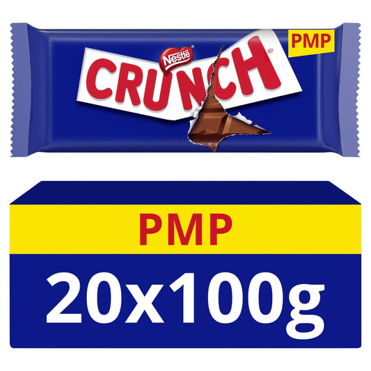 Crunch Milk Chocolate Bar 100g PMP £1.65 (10 & 20 Bars)
