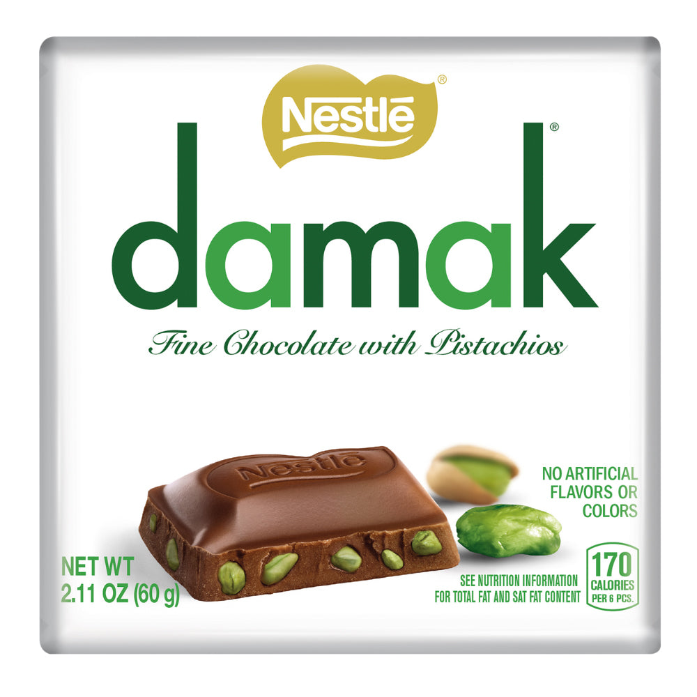 Nestlé Damak Milk Chocolate with Pistachios 60g (Box of 6)
