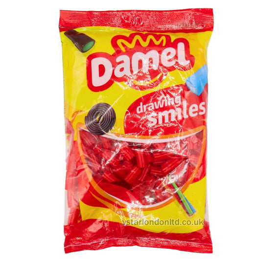 Damel Strawberry Shooting Bites – Sweet, Juicy Bricks | 1kg Bag