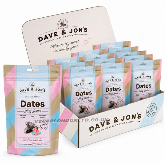 Dave & Jon's Fizzy Bottles Dates 125g (8 & 16 Bags)