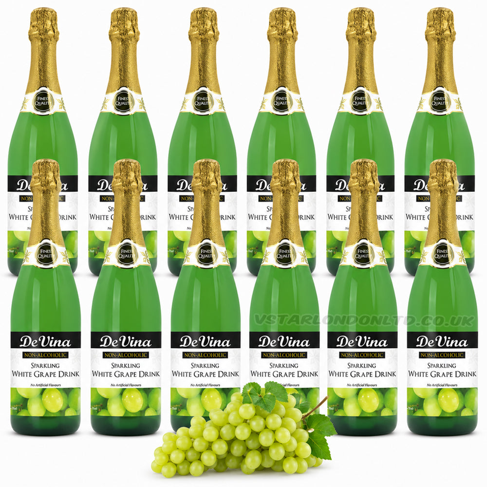 De Vina Sparkling Drink 750ml Mixed Flavours (6 & 12 Bottles)