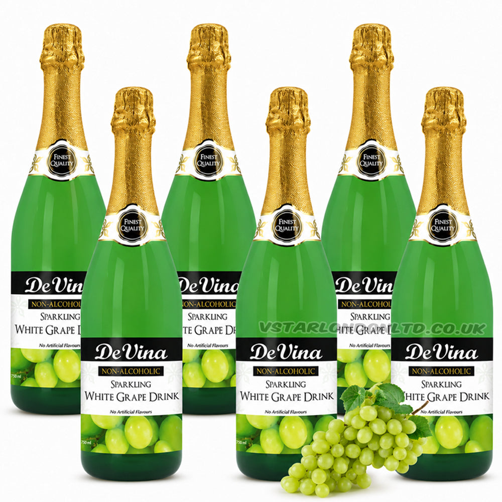 De Vina Sparkling Drink 750ml Mixed Flavours (6 & 12 Bottles)