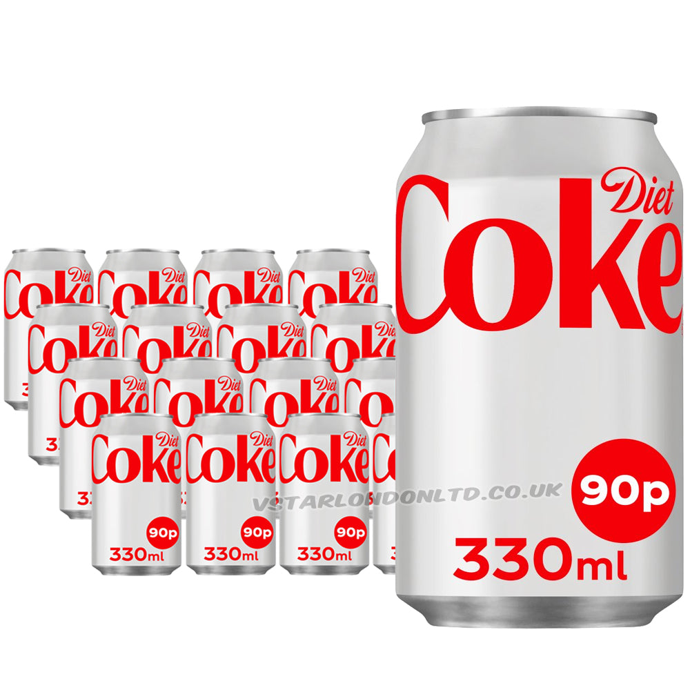 Diet Coke 330ml PM Cans (Case of 24)