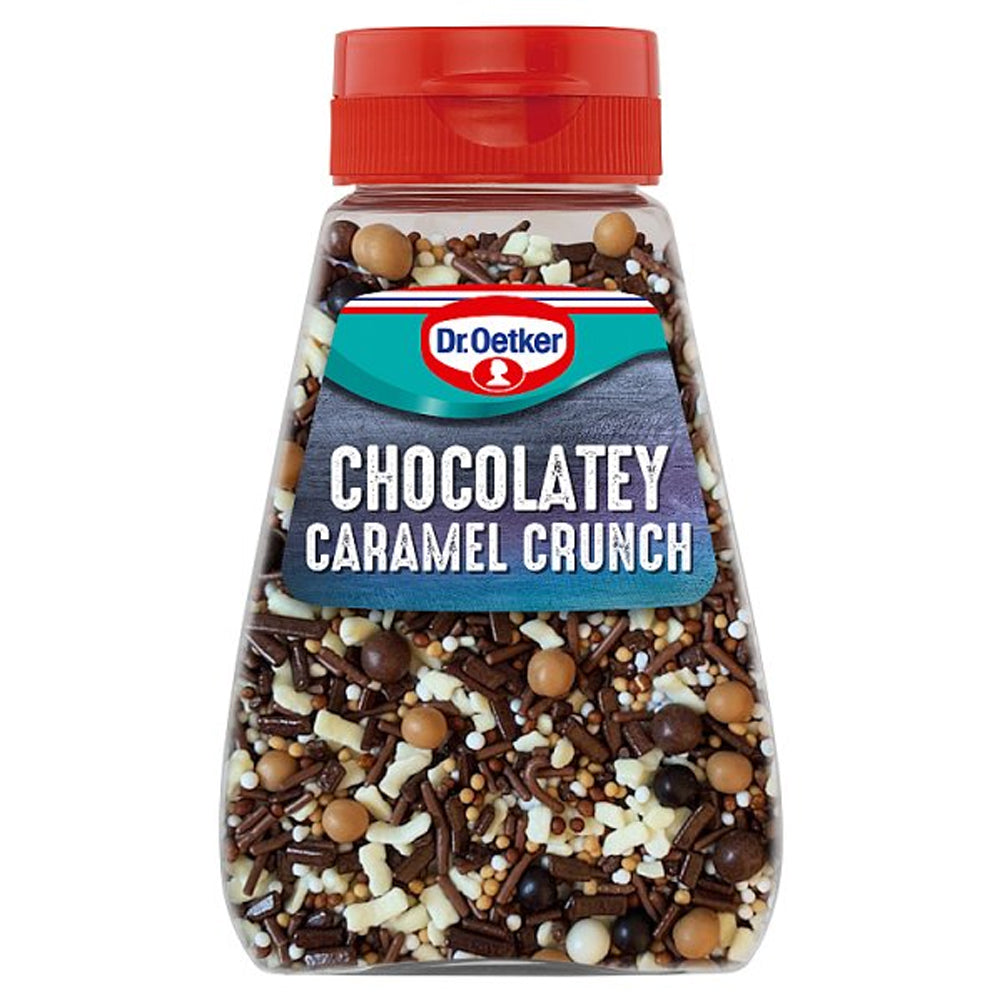 Dr. Oetker Chocolatey Caramel Crunch Sprinkles 115g (3 & 6 Bottles)