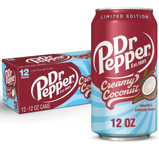 Dr Pepper Creamy Coconut Soda 12 x 355ml