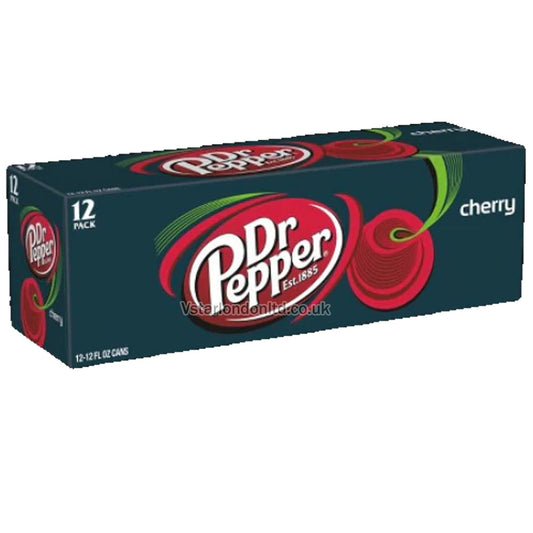 Dr Pepper Cherry – 12 Pack of 355ml Cans – Bold & Refreshing Cherry Flavor