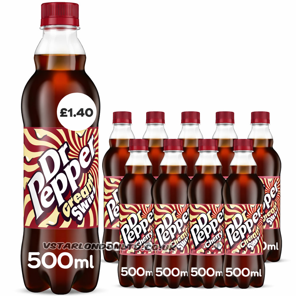 Dr Pepper Cream Swirl Soft Drink 500ml PMP £1.40 (6 & 12 Bottles)