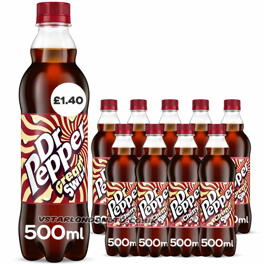 Dr Pepper Cream Swirl Soft Drink 500ml PMP £1.40 (6 & 12 Bottles)