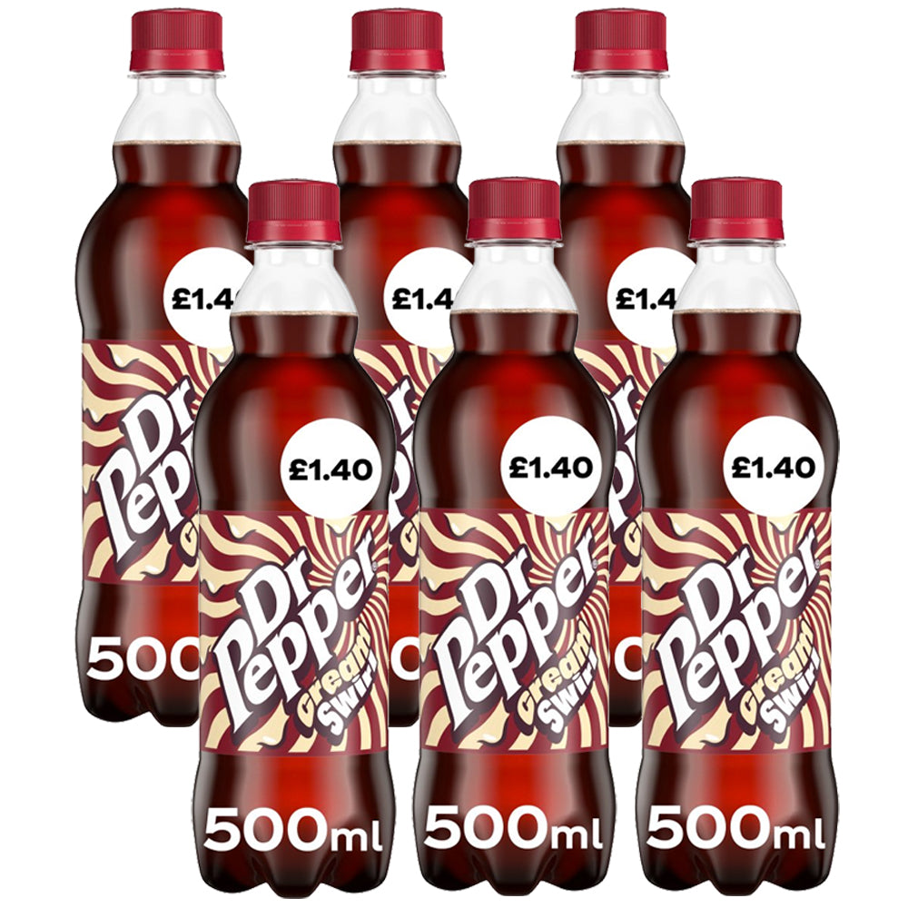 Dr Pepper Cream Swirl Soft Drink 500ml PMP £1.40 (6 & 12 Bottles)