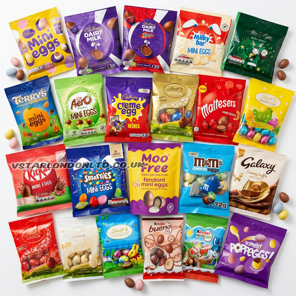 Easter Mini Chocolate Eggs Random Mixed Bag (6, 12 or 24 Packs)