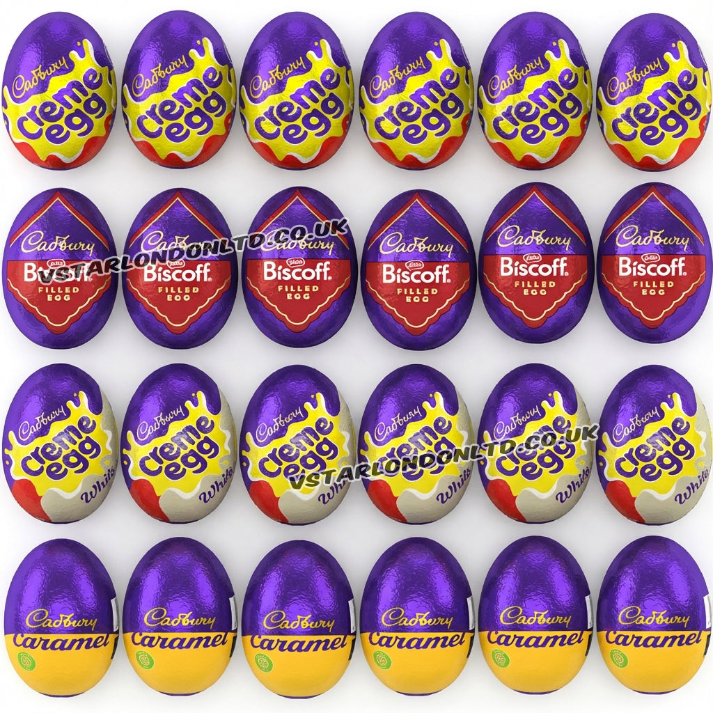 Cadbury Mixed Creme Eggs – Original, White, Caramel & Biscoff (24 & 48 Eggs) – Easter 2026