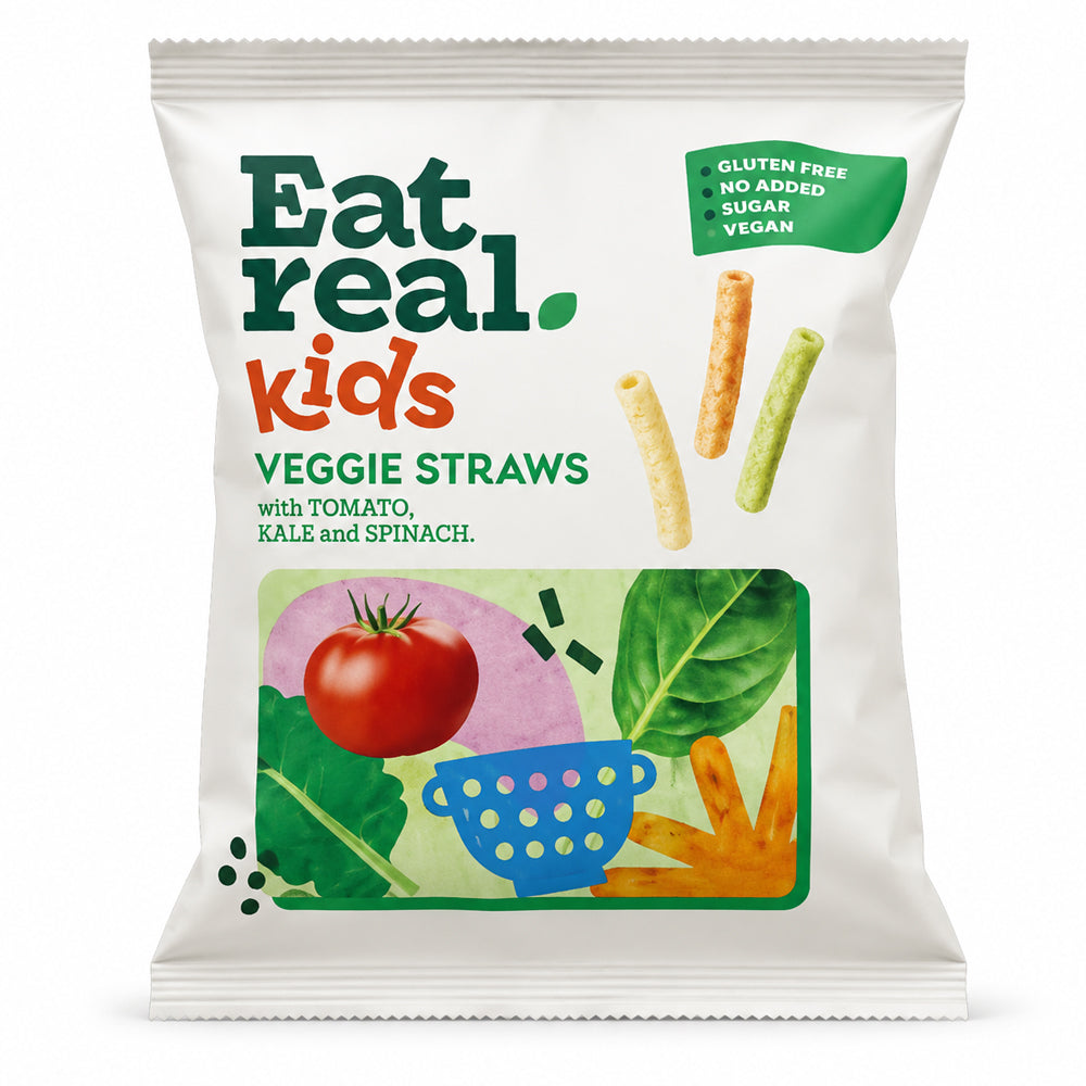 Eat Real Veggie Straws Kale Tomato & Spinach 20g (Box of 24)