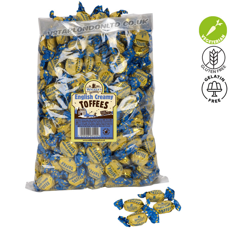 Walkers Nonsuch Toffees Eclairs Assorted Flavours 2.5kg Bulk Sweet Range