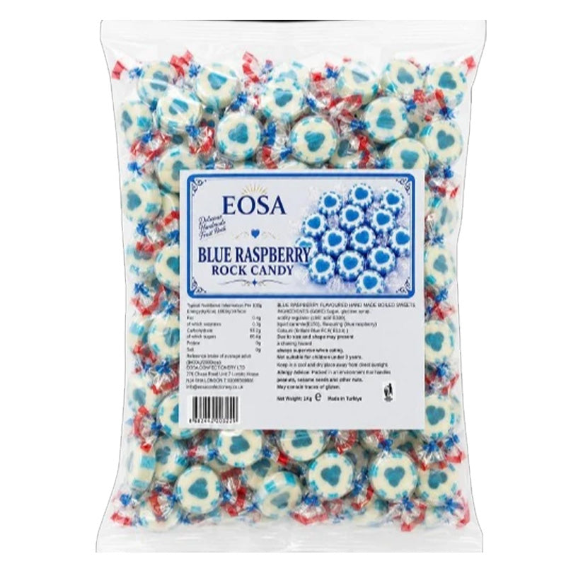 EOSA Hard Boiled Sweets & Rock Candy 1kg – 18 Fruit Flavours