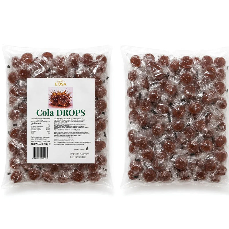 EOSA Hard Boiled Sweets & Rock Candy 1kg – 18 Fruit Flavours
