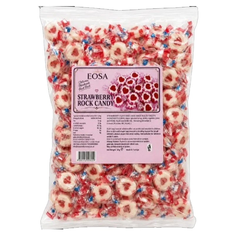 EOSA Hard Boiled Sweets & Rock Candy 1kg – 18 Fruit Flavours