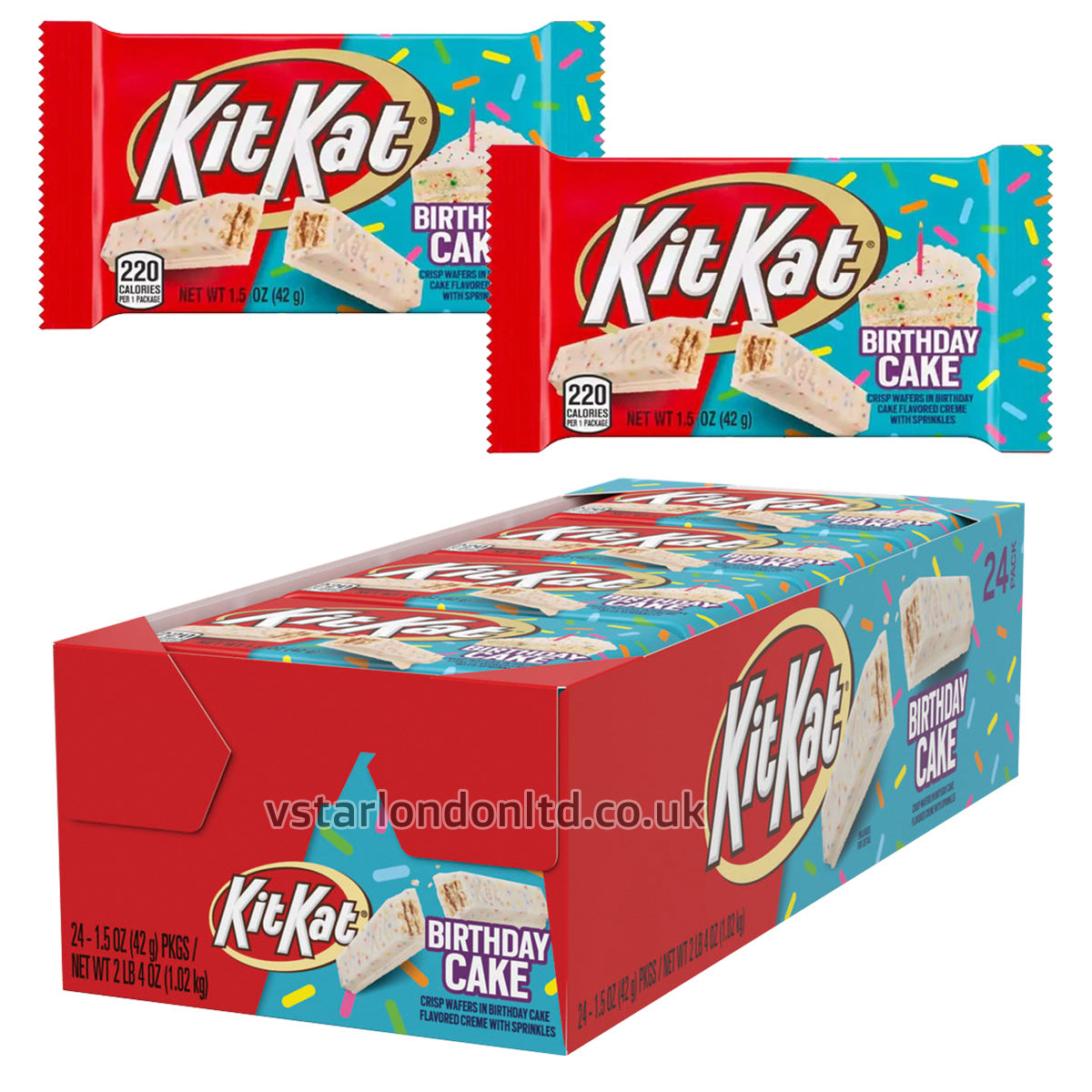 KitKat Birthday Cake 42g (Box Of 24)