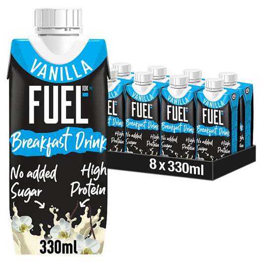 UEL10K Vanilla High Protein Milk Breakfast Drink 330ml (Case of 8)
