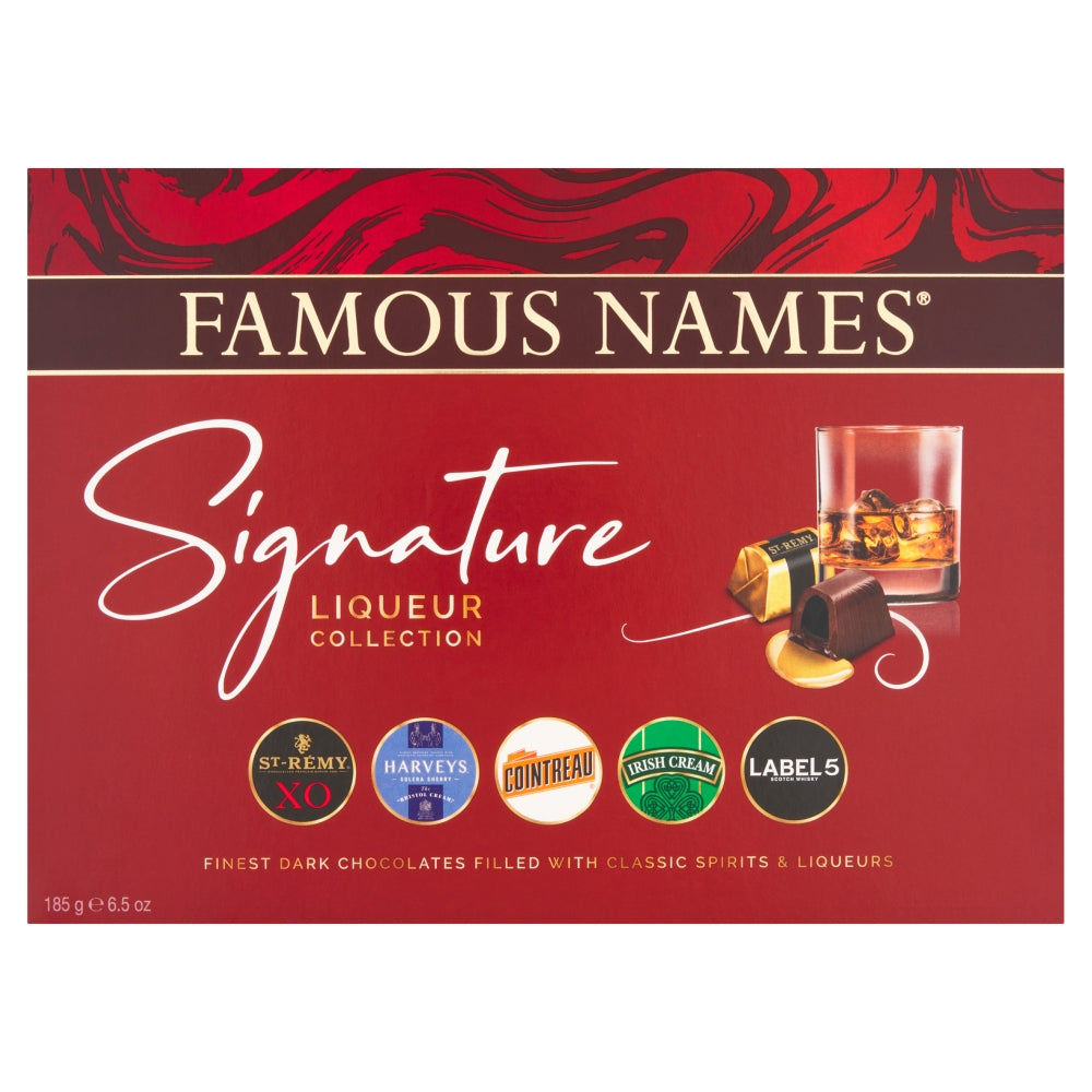 Famous Names Signature Chocolate Liqueurs Collection 185g (16 Pieces)