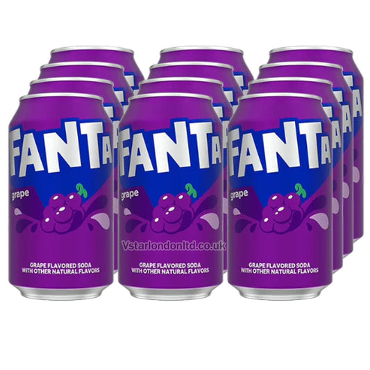 Fanta Grape Soda - 12 Pack (355ml Cans)