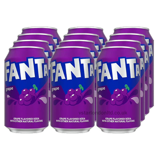 Fanta Soda Variety Pack – 12x355ml Cans (Multiple Flavours)